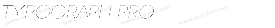 TYPOGRAPH PRO字体转换
